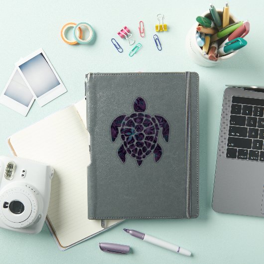 Floral Turtle Sticker (iPad Cover)