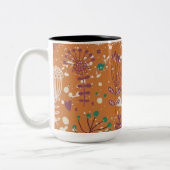 Floral Tweekleurige Koffiemok (Links)