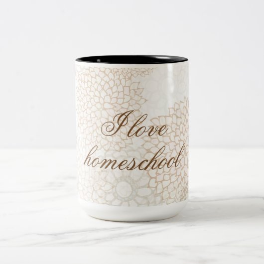 Floral Two toned Tweekleurige Koffiemok (Center)