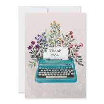 Floral Typewriter