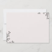 Floral Typography Bride Vrijgezellenfeest Kaart (Achterkant)