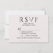 Floral Typography Song Request RSVP Card Kaart (Achterkant)