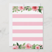 Floral Uitnodigingskaart Kaart (Achterkant)