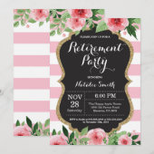 Floral Uitnodigingskaart Kaart (Voorkant / Achterkant)