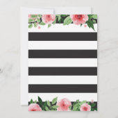 Floral Uitnodigingskaart Kaart (Achterkant)