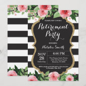 Floral Uitnodigingskaart Kaart (Voorkant / Achterkant)