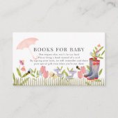 Floral Umbrella Rain Boots Request Informatiekaartje (Voorkant)