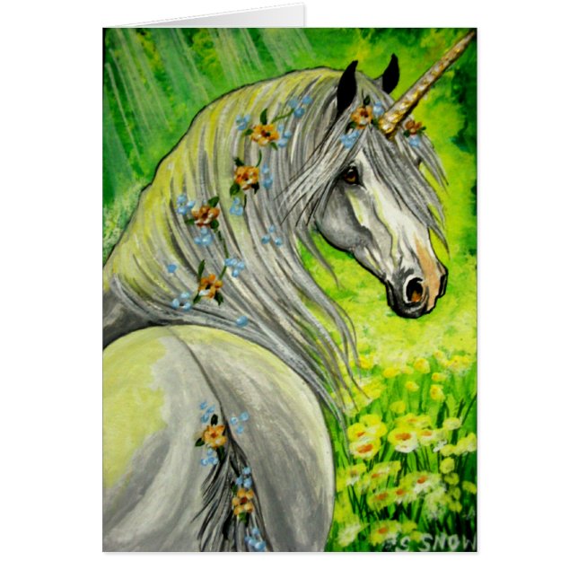 Floral Unicorn (Voorkant)