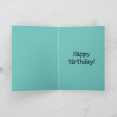 Floral Unicorn Face, Birthday Kaart (Binnen)