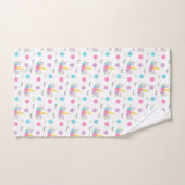 Floral Unicorn Face Pattern Kinder Bad Handdoek (Handdoek)