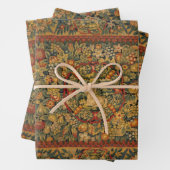 Floral Unicorn Motif Inpakpapier Vel (In situ)