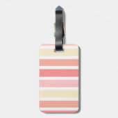 Floral Unicorn Turquoise Monogrammed Bagagelabel (Achterkant verticaal)