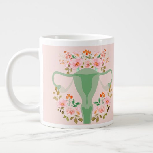 Floral Uterus mok- (Sage) Extra Grote Beker (Links)