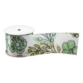 Floral Valencia Green Beige Lint (Spoel)