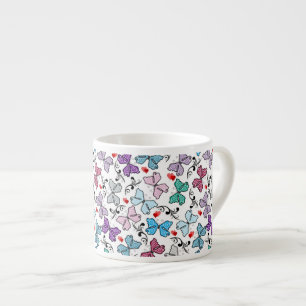 Floral Valentijn Pattern Espresso Kop