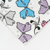 Floral Valentijn Pattern Fleece Deken (Hoek)