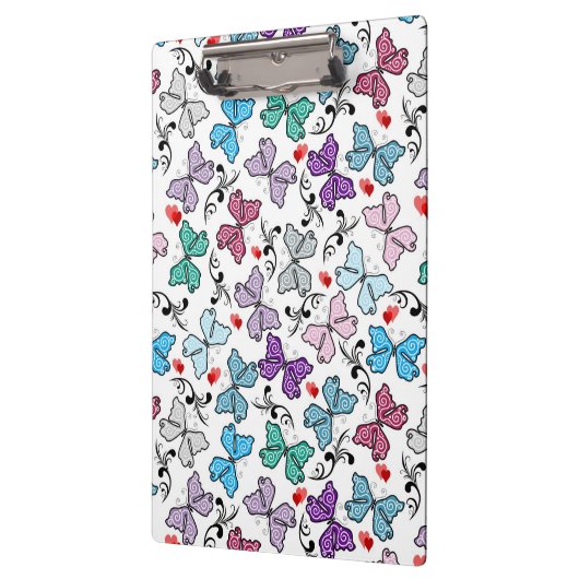 Floral Valentijn Pattern Klembord (Links)