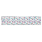 Floral Valentijn Pattern Korte Tafelloper (Horizontaal)