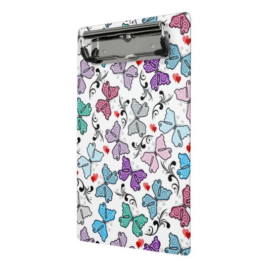 Floral Valentijn Pattern Mini Klembord (Angled2)