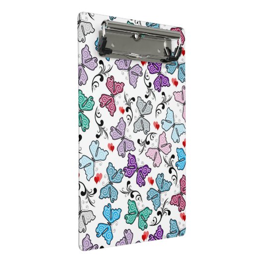 Floral Valentijn Pattern Mini Klembord (Schuin)