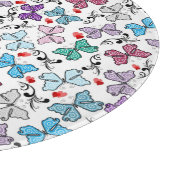 Floral Valentijn Pattern Snijplank (Hoek)