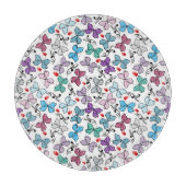 Floral Valentijn Pattern Snijplank (Voorkant)