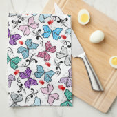 Floral Valentijn Pattern Theedoek (Quarter Fold)