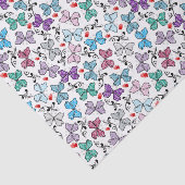 Floral Valentijn Pattern Tissuepapier (Detail)