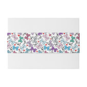 Floral Valentijn Pattern Uitnodigingen Wikkel (Achterkant Voorbeeld)