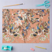 Floral van de moderne Waterverf van Blauwe Boersen Tissuepapier (Craft)