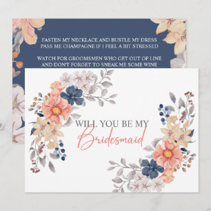 Floral van de voorjaars-koraalmarine... zal je mij kaart