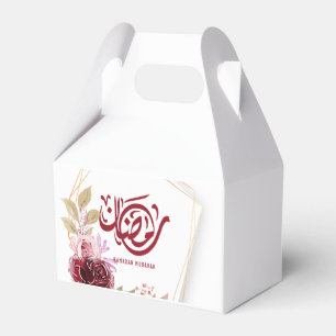 Floral van de Waterverf Ramadan Mubarak Bedankdoosjes