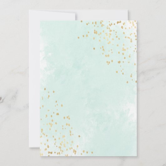 Floral van de Waterverf van de Tropische Beach Bes Save The Date (Achterkant)