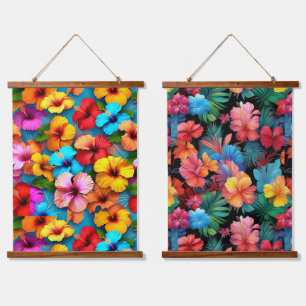 Floral veelkleurige bloemen patroon-36355 hangend wandkleed