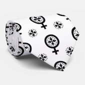 Floral Venus-symbolenpatroon Stropdas (Opgerold)