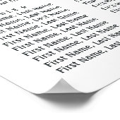 Floral, verdure Mariage 12 tables Tableau de siège (Coin)