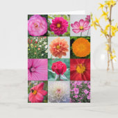 Floral verjaardagskaart kaart (Gele Bloem)