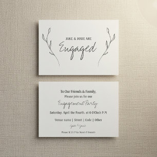 Floral Verloving, verloofde partijaankondiging Aankondiging