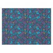 Floral vert moderne vert mignon élégante nappe (Devant (Horizontal))