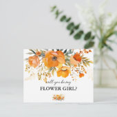 floral veux-tu être ma carte fille de fleurs (Debout devant)