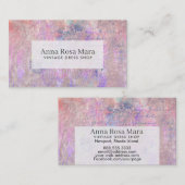 *~* Floral  Victoriaans Moderne Grunge Visitekaartje (Voorkant / Achterkant)