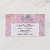 *~* Floral  Victoriaans Moderne Grunge Visitekaartje (Achterkant)