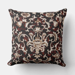 Floral Vines Damask Patio Accent Buitenkussen