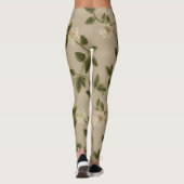 Floral Vines Pattern – Elegant Twisting Botanical  Leggings (Achterkant)