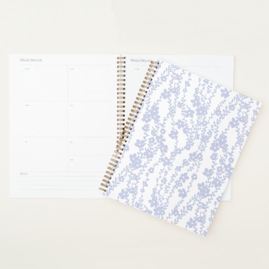 Floral Vines (White - Periwinkle) (Devant avec enveloppe)