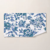 Floral Vintage Rose bleu (Serviette à main)