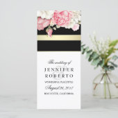 Floral Vintage Trouwprogramma Programma (Staand voorkant)