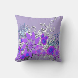 Floral violet Coussin américain MoJo