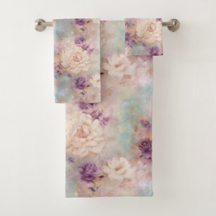 Floral violet turquoise