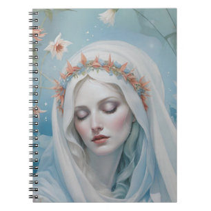 Floral Virgin Mary Notitieboek